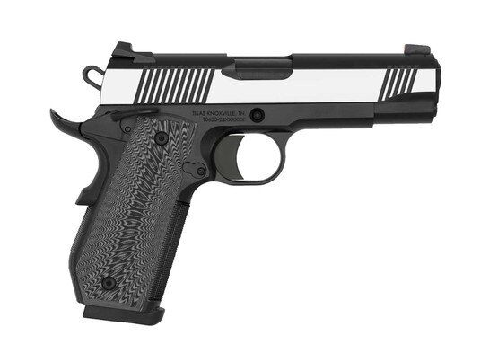 Tisas 1911C semi-automatic 10mmpistol with Carbon Steel frame, two-tone.